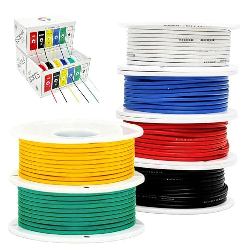 ELECTRIC WIRE SILICONE 22AWG 0 3MM² 6 COLORS DIY STEEL KIT Brand no brand