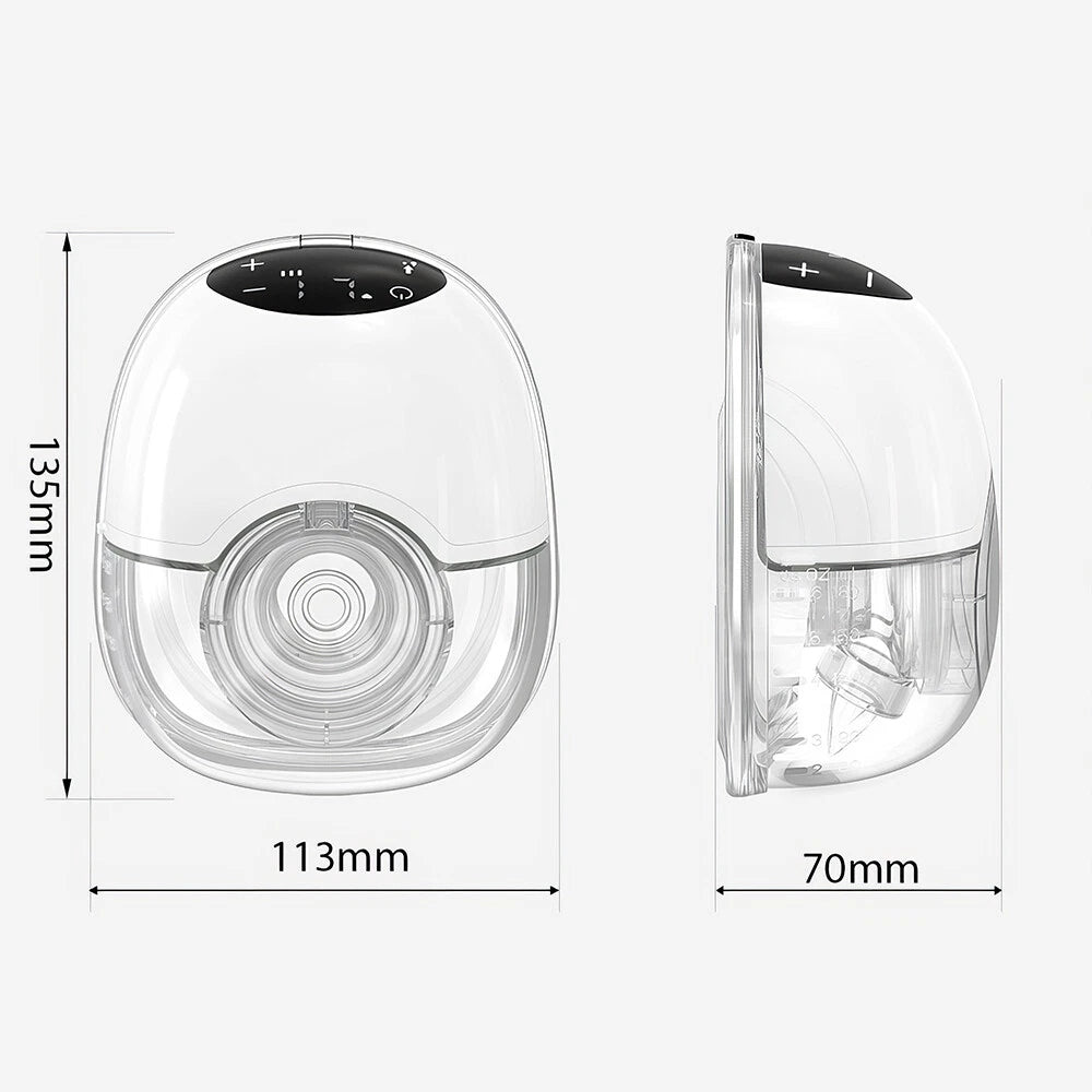 ELECTRIC WIRELESS BREAST PUMP – 12 SUCTION LEVELS 4 MODES QUIET OPERATION Medical device no