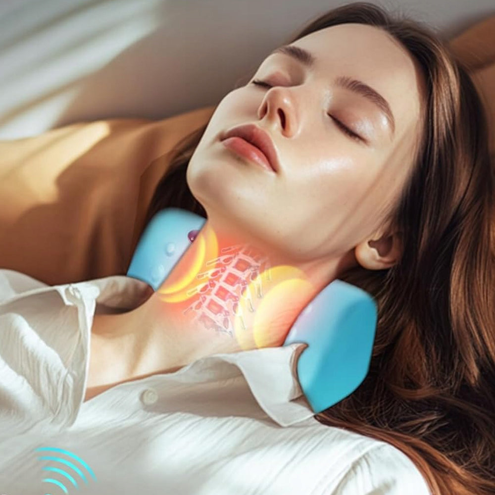 ELECTRIC WIRELESS NECK MASSAGER WITH HEATING FUNCTION Packaging status original