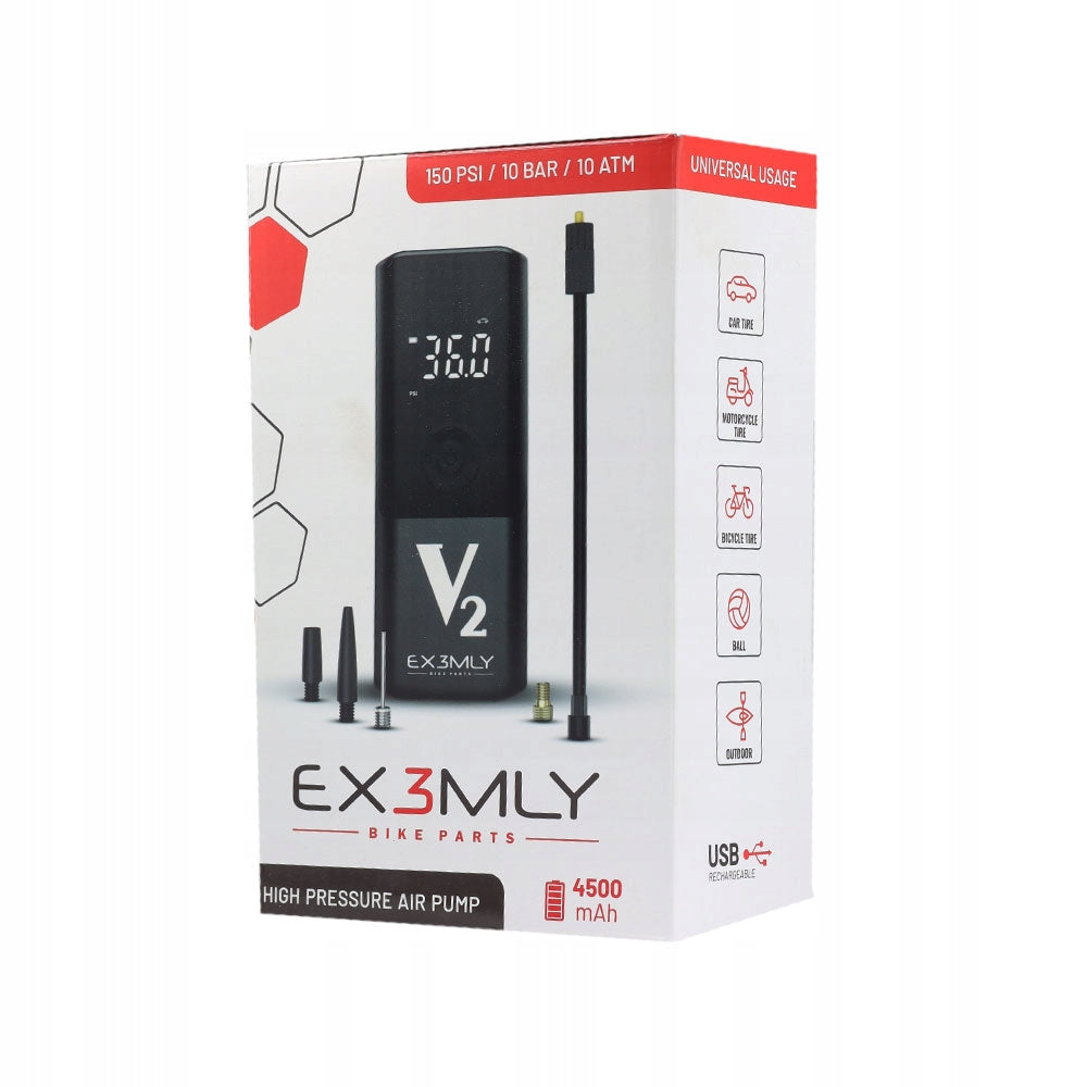 ELECTRIC bicycle pump for scooter bike EX3MLY compressor Color black