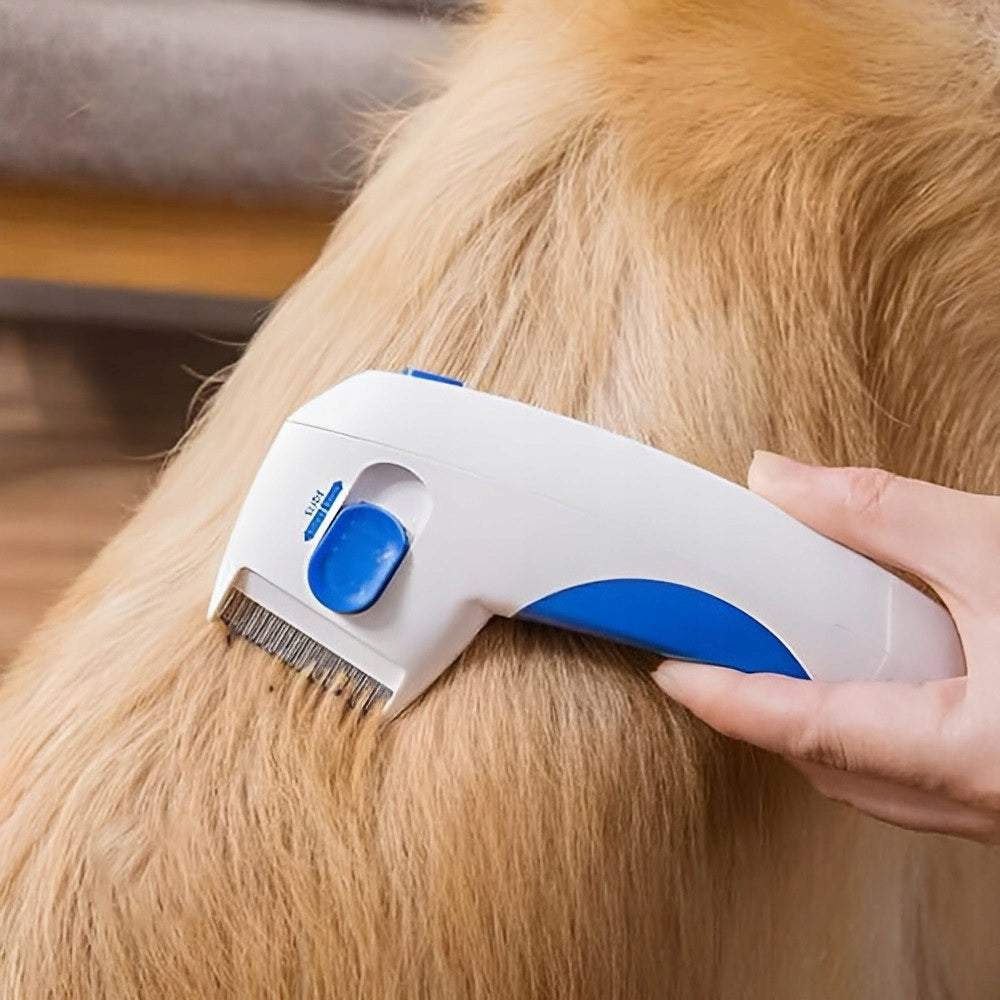 ELECTRIC flea COMB lice ticks THICK CAT DOG brush Packaging status original