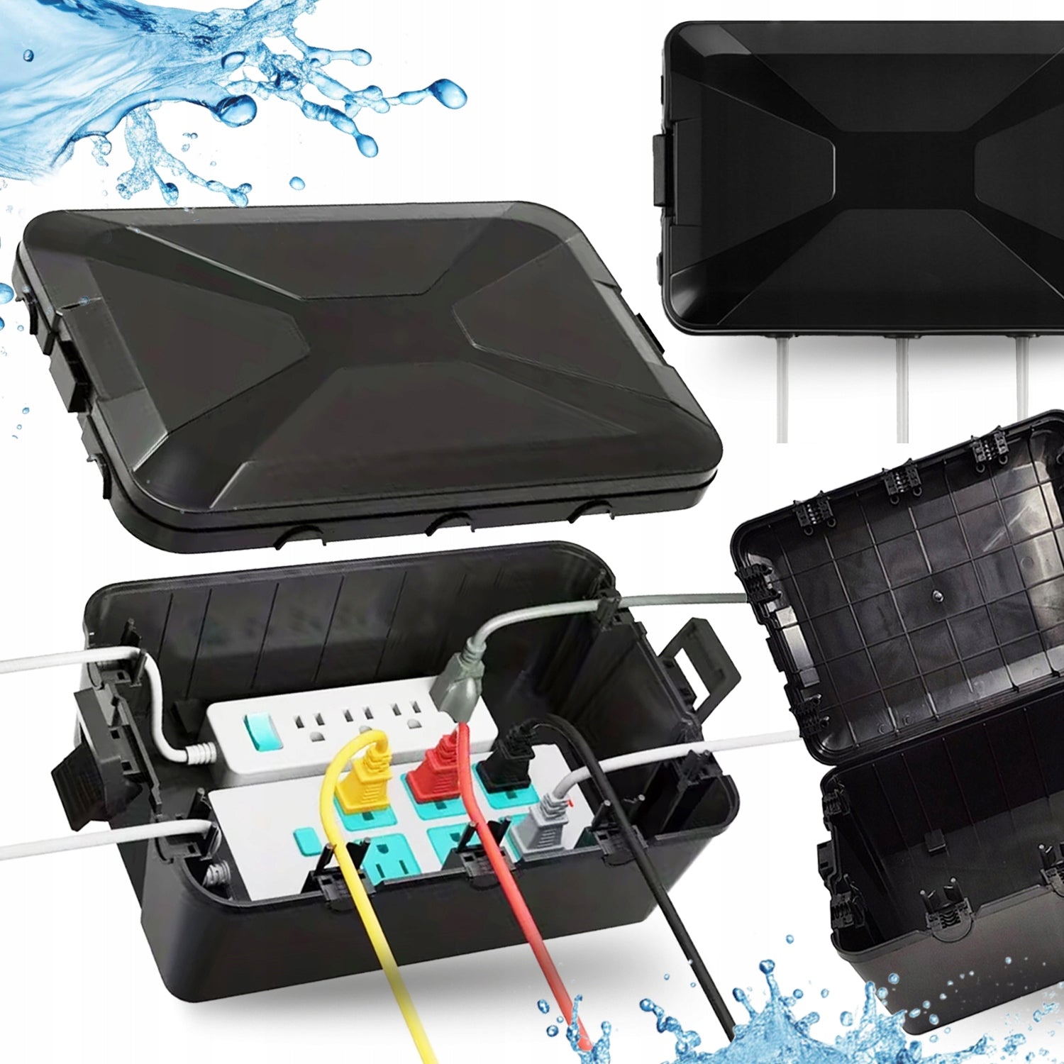 ELECTRICAL SOCKET PROTECTIVE BOX EXTENSION CABLE Waterproof Outdoor Packaging status original