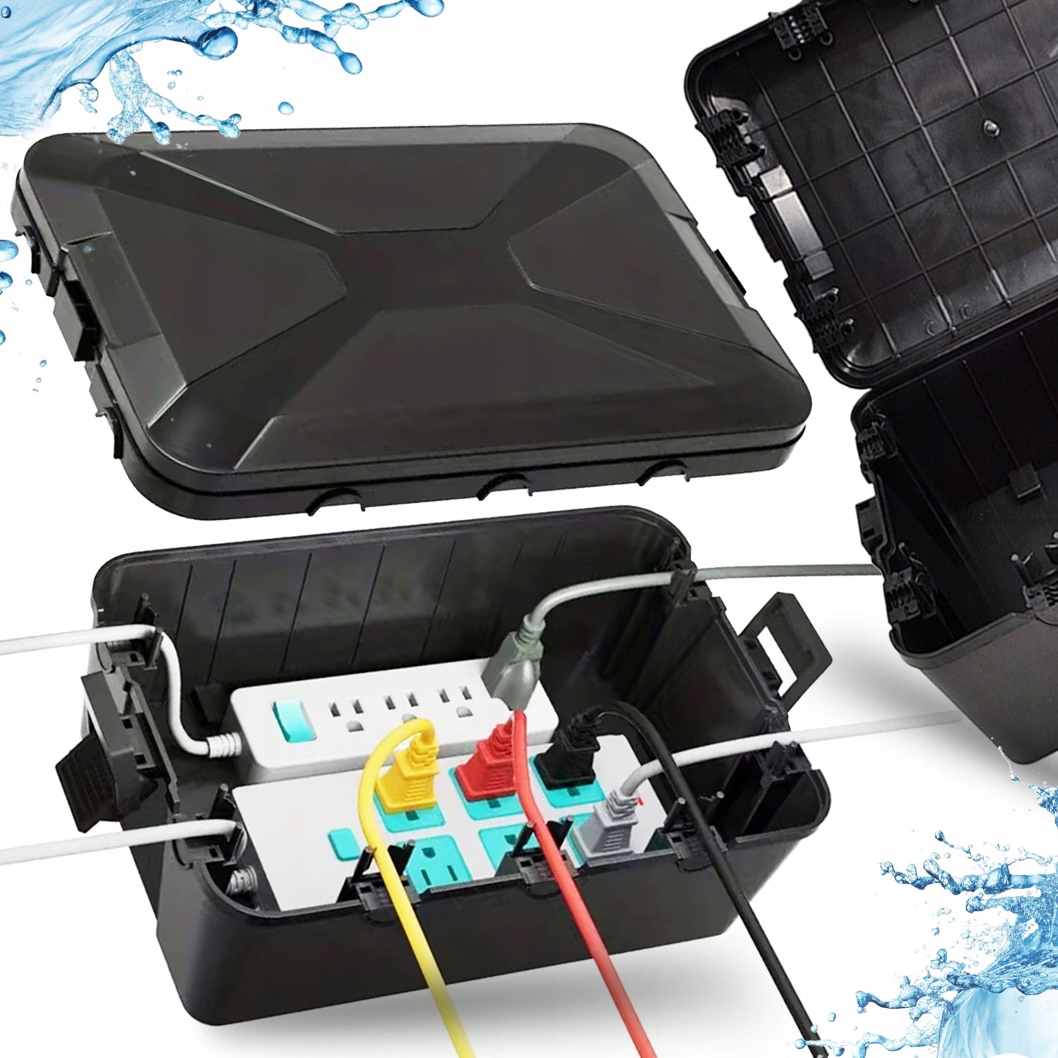 ELECTRICAL SOCKET PROTECTIVE BOX EXTENSION CABLE Waterproof Outdoor