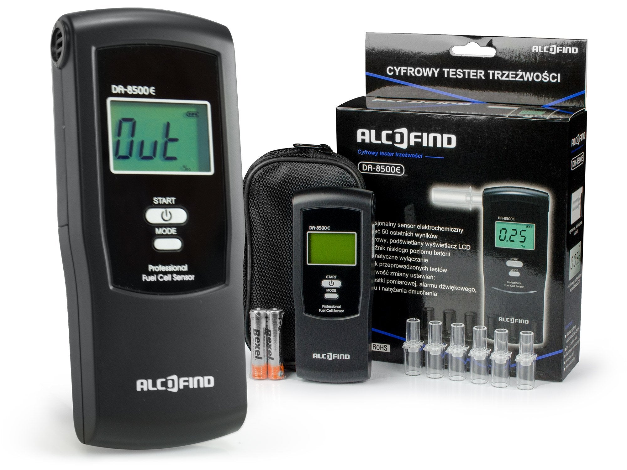 ELECTROCHEMICAL BREATHALYZER DA 8500E +100ust Manufacturer code 5902596153229