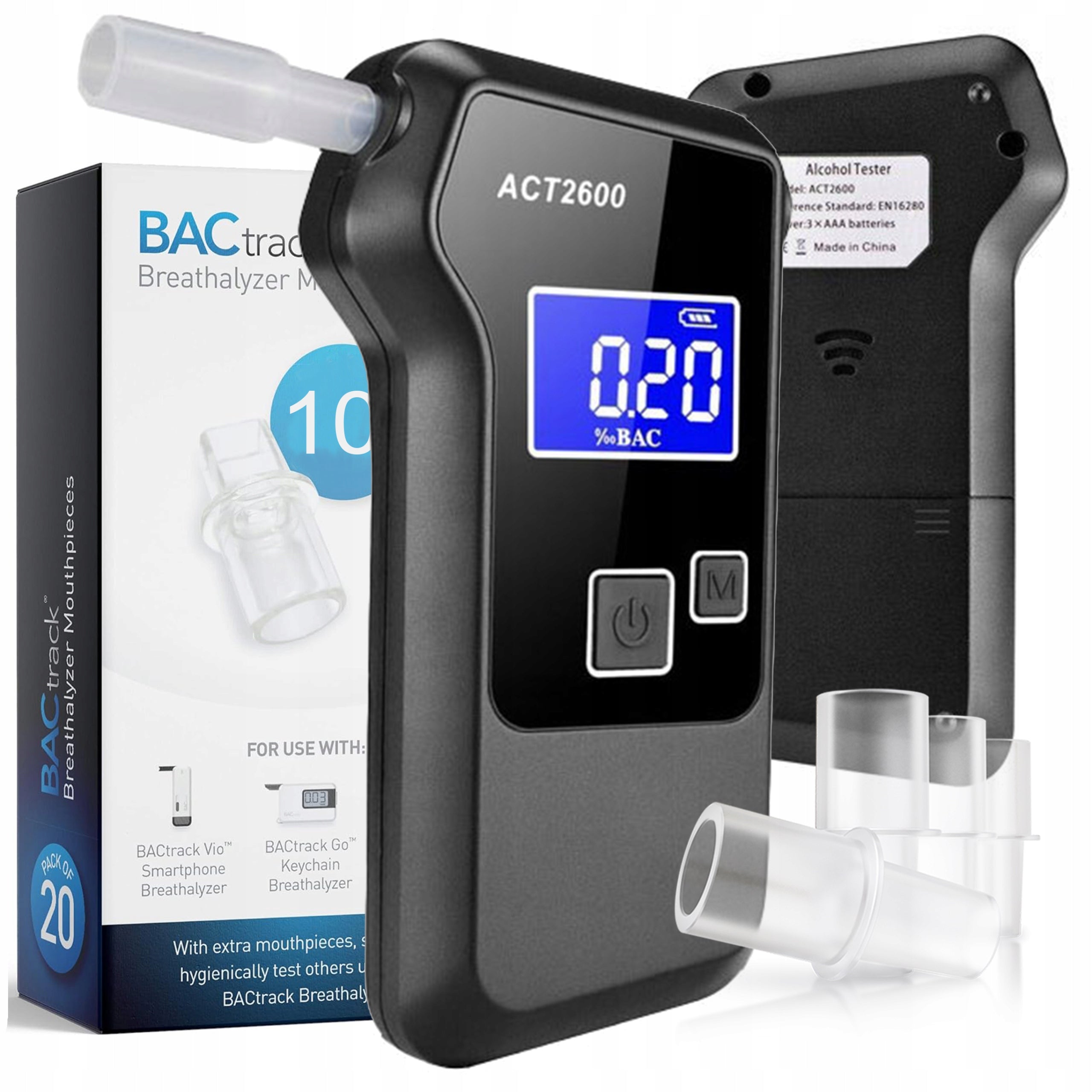 ELECTROCHEMICAL BREATHALYZER MOUTHPIECES CALIBRATION PRO POLICE CALIBRATION FREEBIE