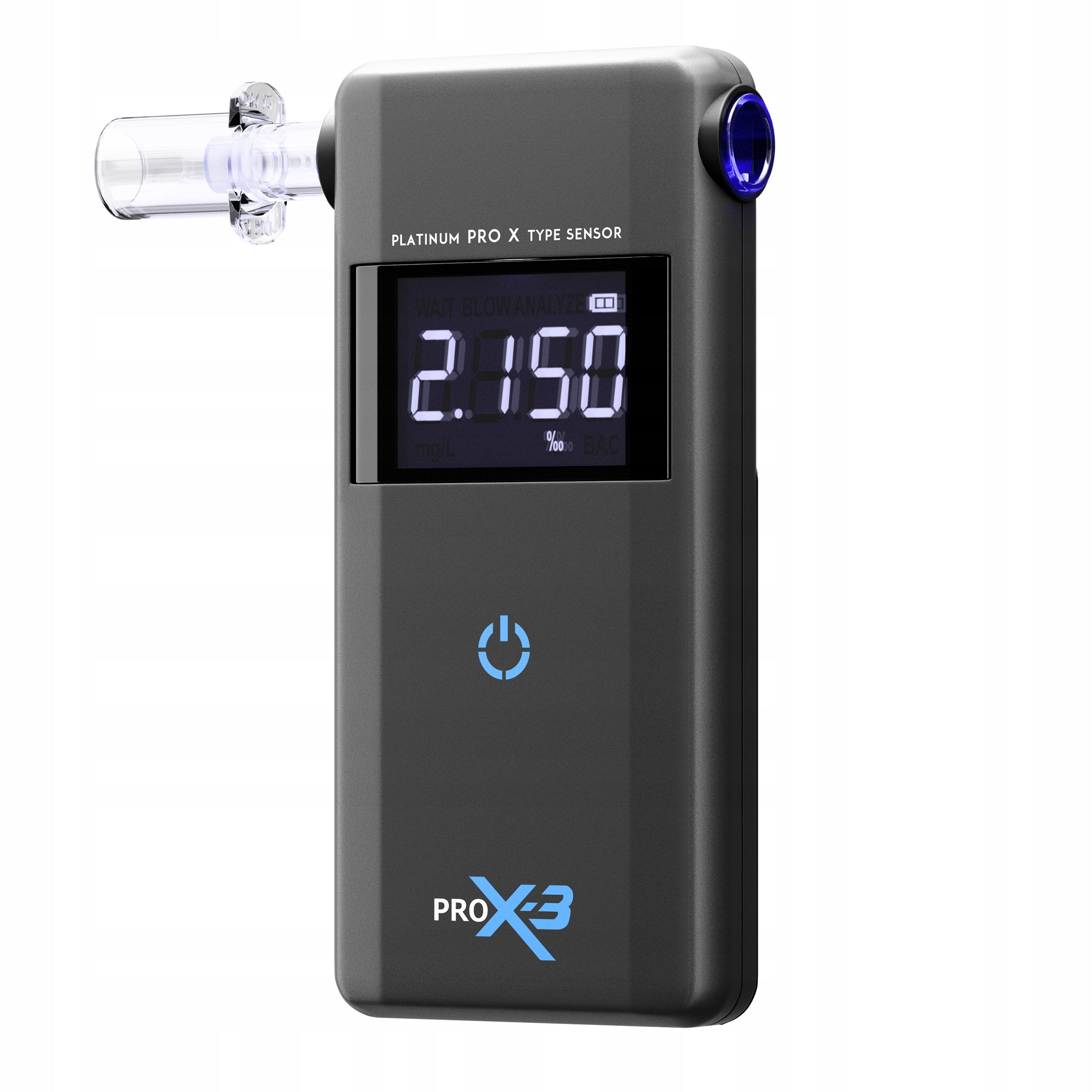 ELECTROCHEMICAL BREATHALYZER PRO X-3 + 12 MONTHS CALIBRATION SERVICE + MOUTHPIECES Manufacturer code PRO X-3