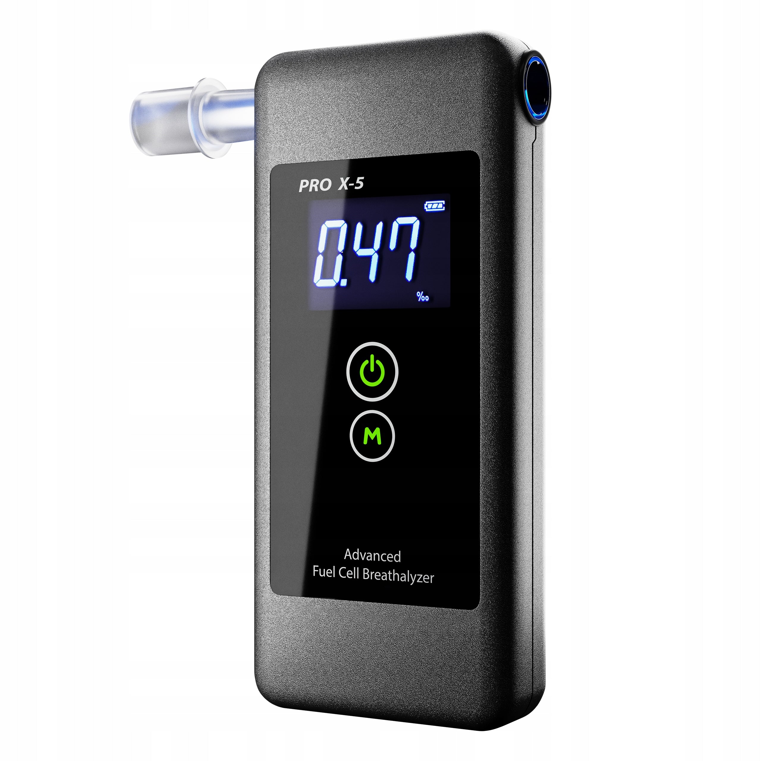 ELECTROCHEMICAL BREATHALYZER PRO X-5 CALIBRATION BEFORE SHIPMENT MOUTHPIECE HOLOGRAM Manufacturer code PRO X-5
