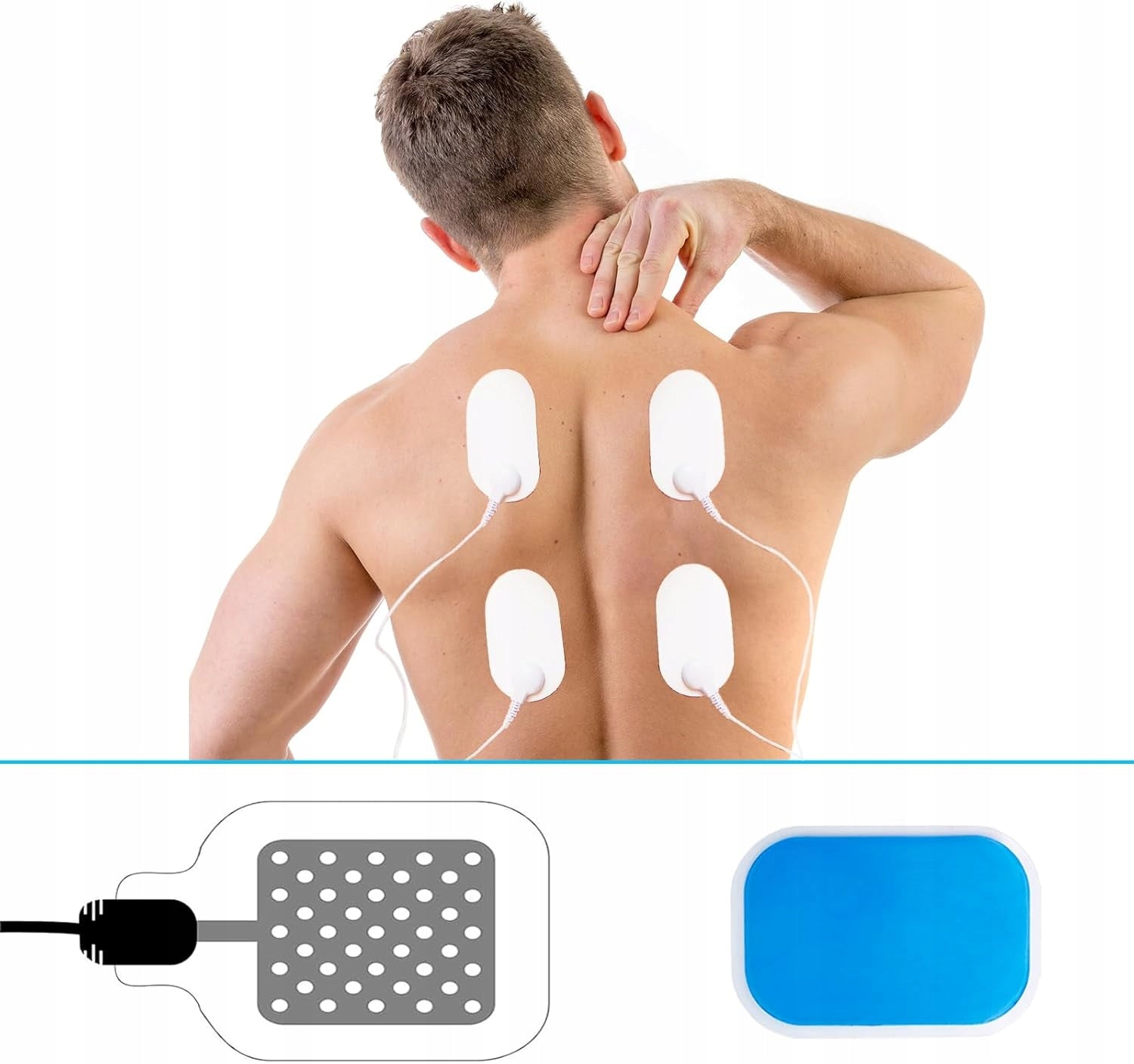 ELECTRODE GEL PADS | FOR EMS/TENS STIMULATOR, PAIN RELIEF Packaging status original