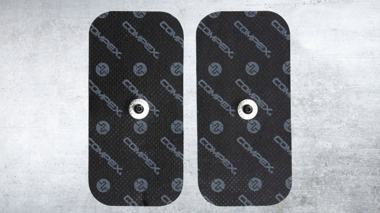 ELECTRODES FOR ELECTROSTIMULATORS COMPEX 5CMX10CM Color black