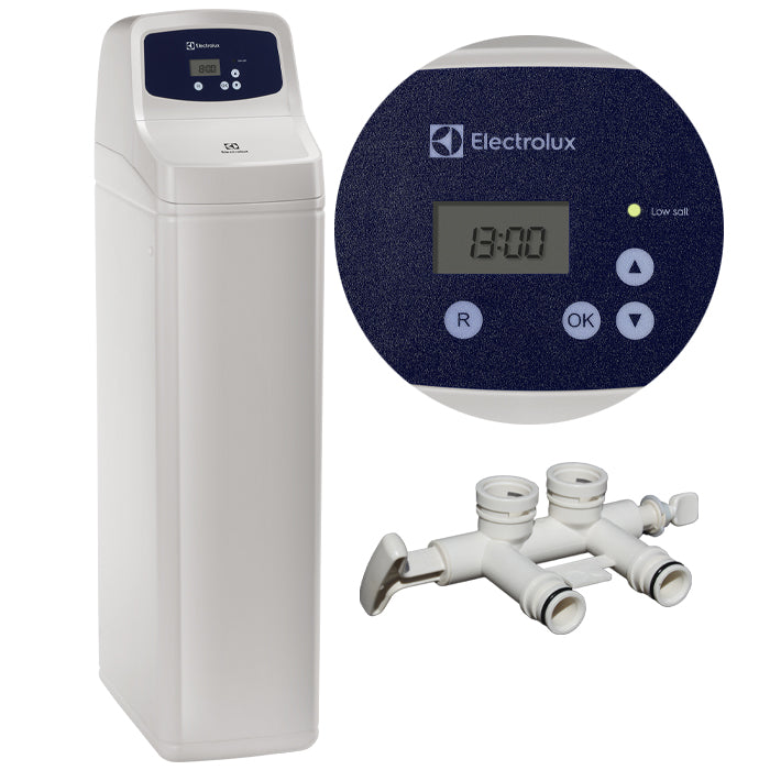 ELECTROLUX24L WATER SOFTENER, INTELLIGENT, ECONOMICAL UP-FLOW, BYPASS Packaging status original