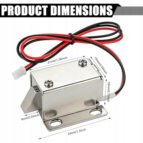 ELECTROMAGNETIC LOCK DC12V IRON FOR SAFE CABINET 5 PIECES STEEL Manufacturer code SWC5908151681343