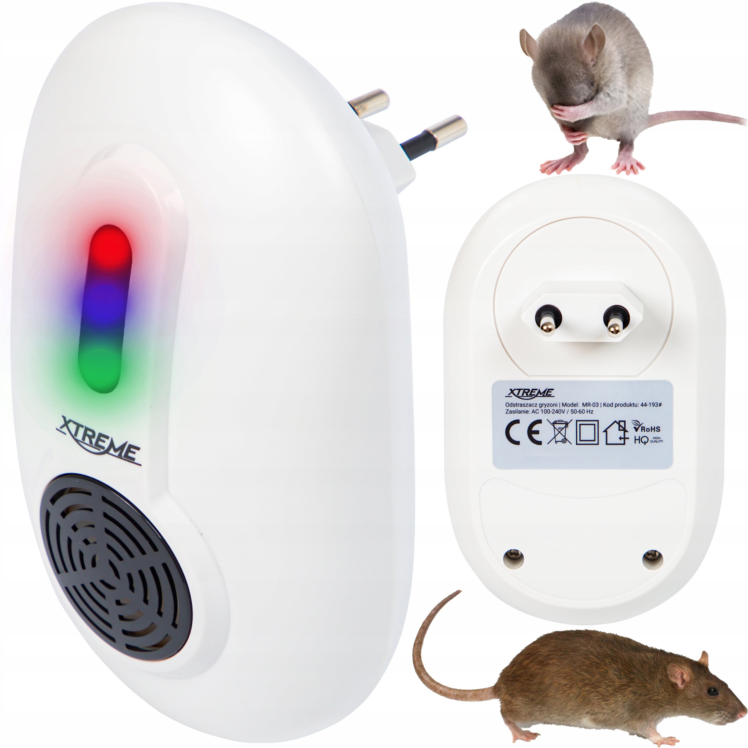 ELECTROMAGNETIC ULTRASONIC RODENT REPELLENT KUN MICE RATS