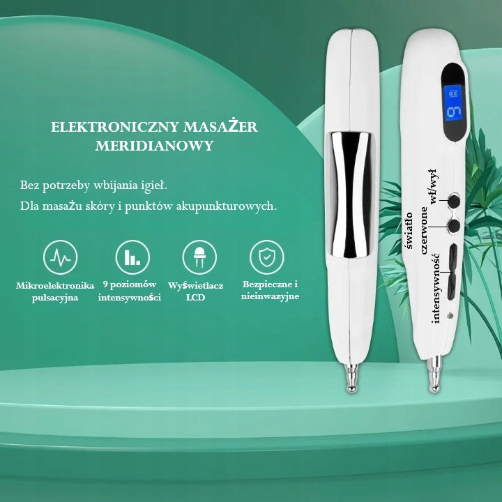 ELECTRONIC ACUPUNCTURE PEN, SPOT MASSAGER, ELECTRIC THERAPY Batteries included yes