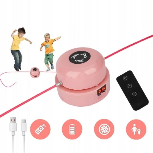 ELECTRONIC AUTOMATIC JUMP ROPE SMART PINK MUSIC JUMP ROPE