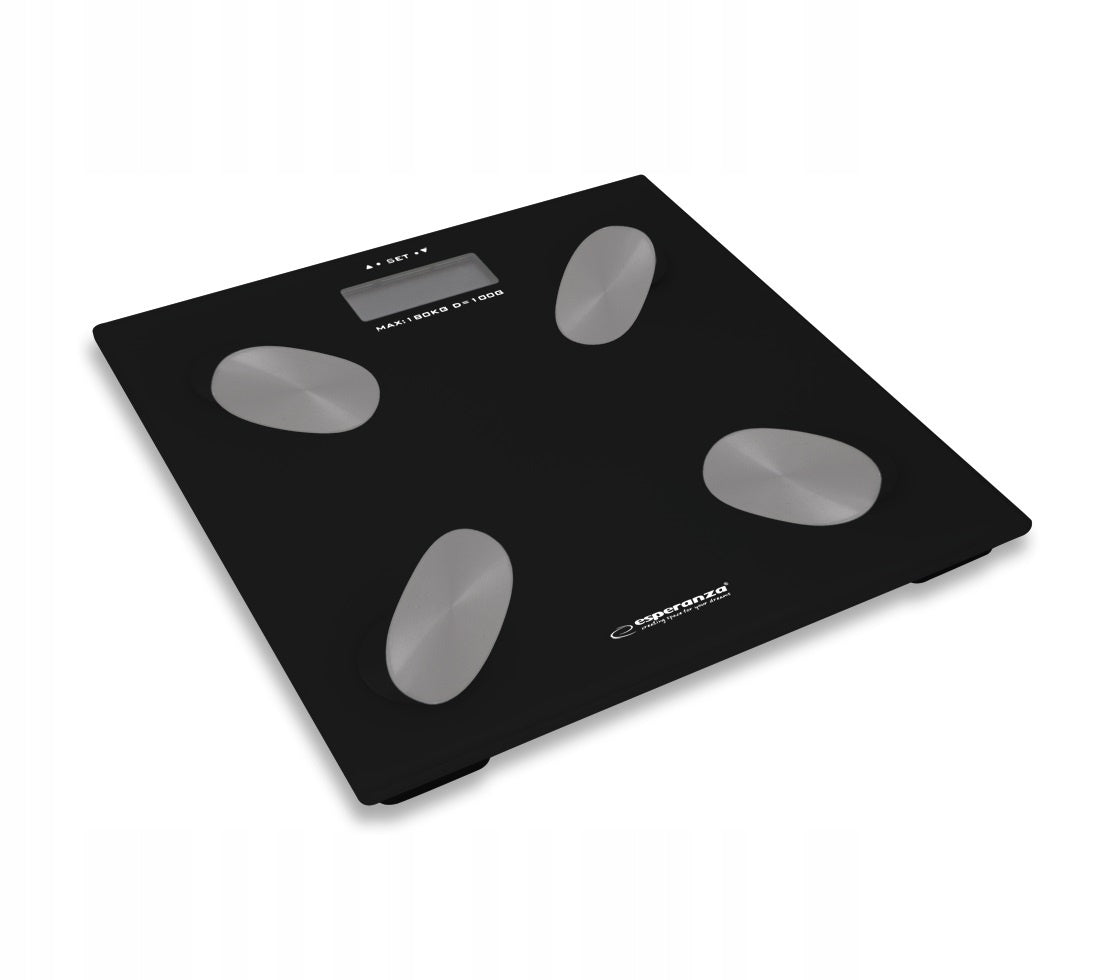 ELECTRONIC BATHROOM SCALE ANALYTICAL BLACK