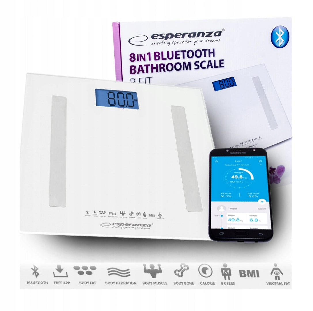 ELECTRONIC BATHROOM SCALE ANALYTICAL BT 8IN1
