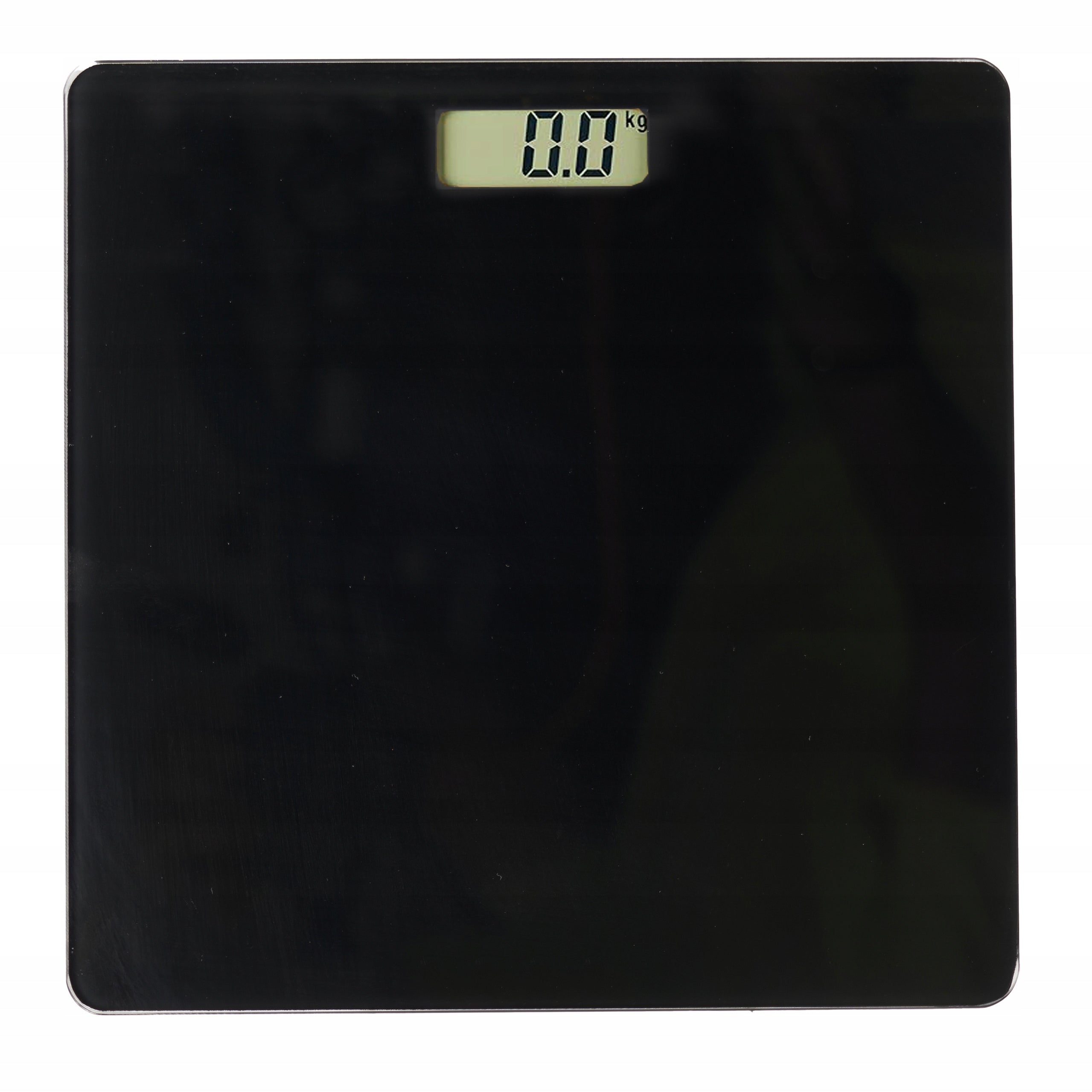 ELECTRONIC BATHROOM SCALE BLACK UP TO 150 KG GLASS SURFACE