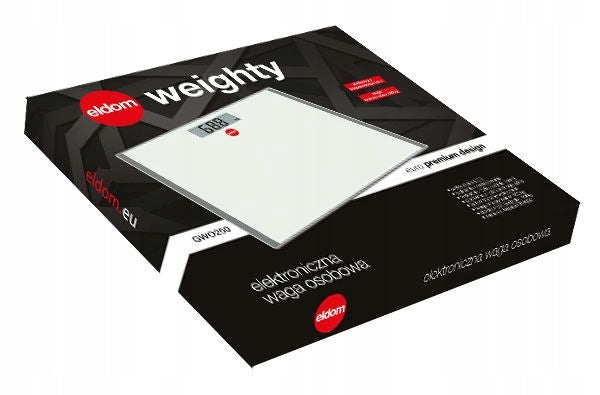 ELECTRONIC BATHROOM SCALE ELDOM GWO250 LCD Brand Eldom