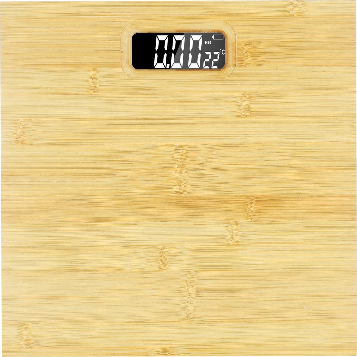 ELECTRONIC BATHROOM SCALE FOR TOUCH PRECISION BAMBOO LED UP TO 180 KG