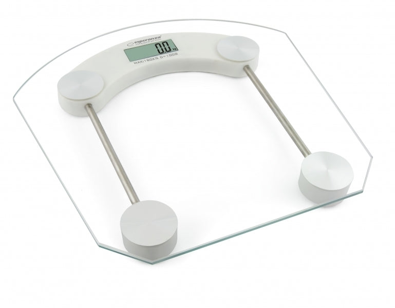 ELECTRONIC BATHROOM SCALE GLASS FITNESS UP TO 180KG WITH LCD STYLISH