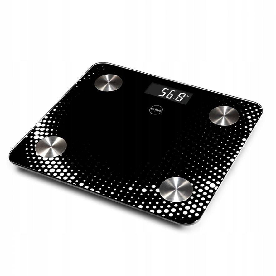 ELECTRONIC BATHROOM SCALE SMART BLACK ELDOM