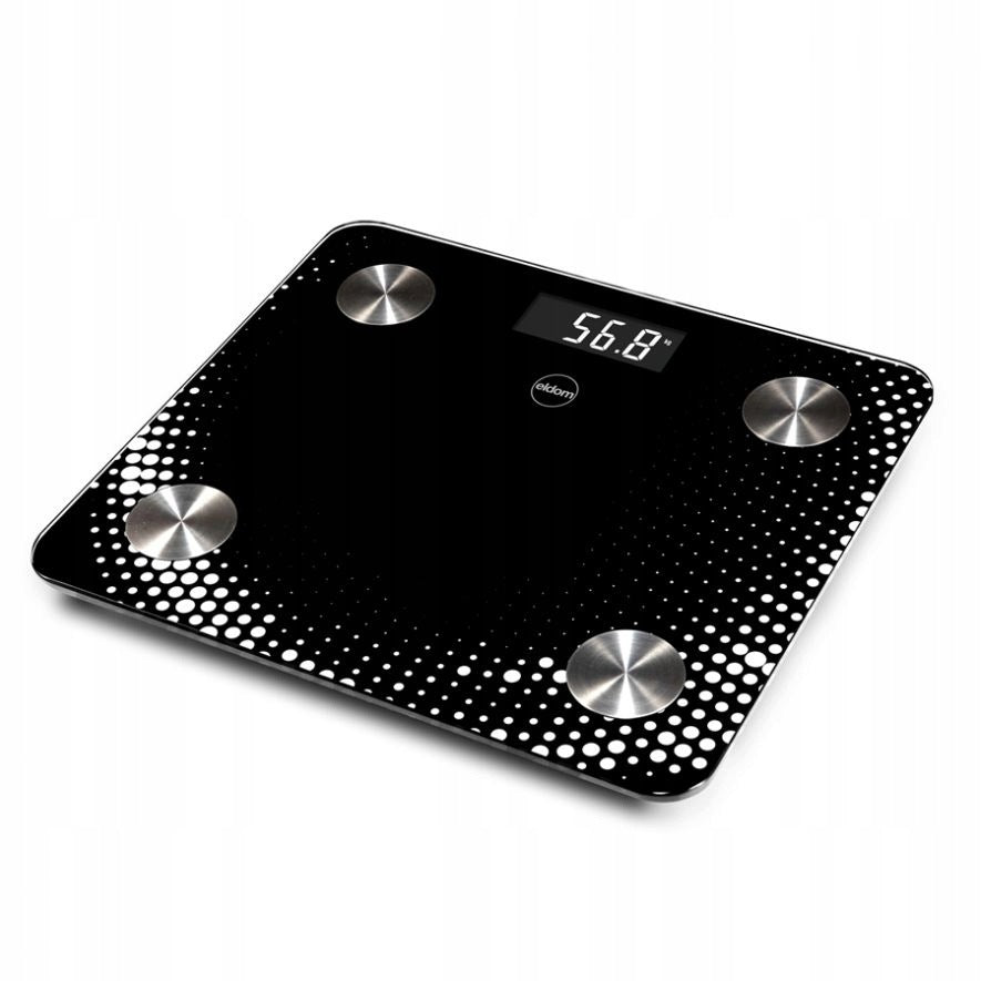 ELECTRONIC BATHROOM SCALE SMART BLACK ELDOM