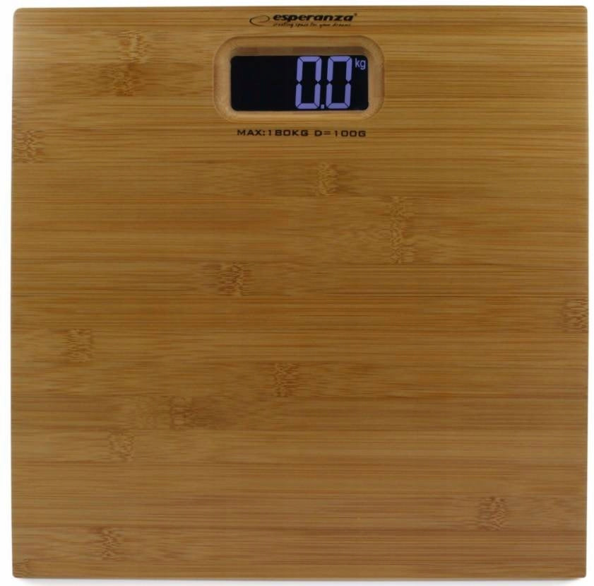 ELECTRONIC BATHROOM SCALE UP TO 180KG BAMBOO