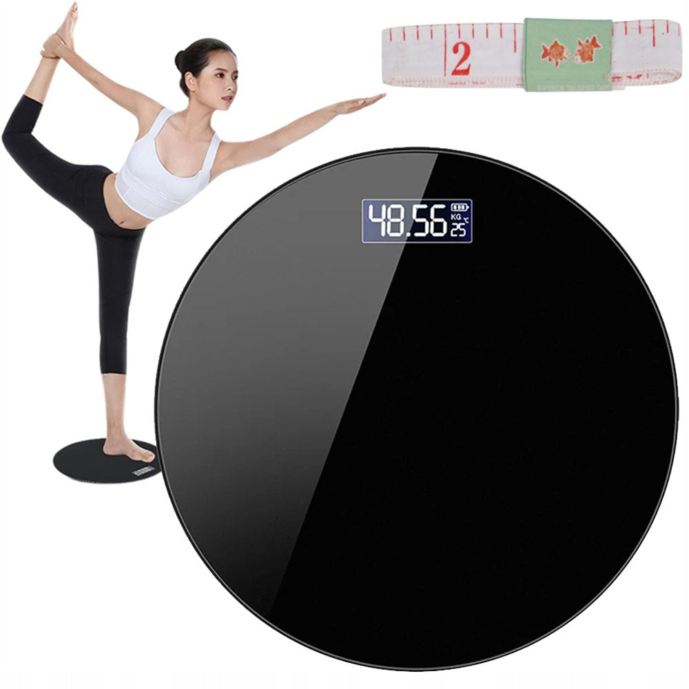 ELECTRONIC BATHROOM SCALE WITH TOUCH CONTROL LCD DISPLAY