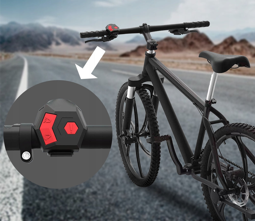 ELECTRONIC BICYCLE BELL WITH ALARM HORN 120dB ALARM BIKE USB Color black