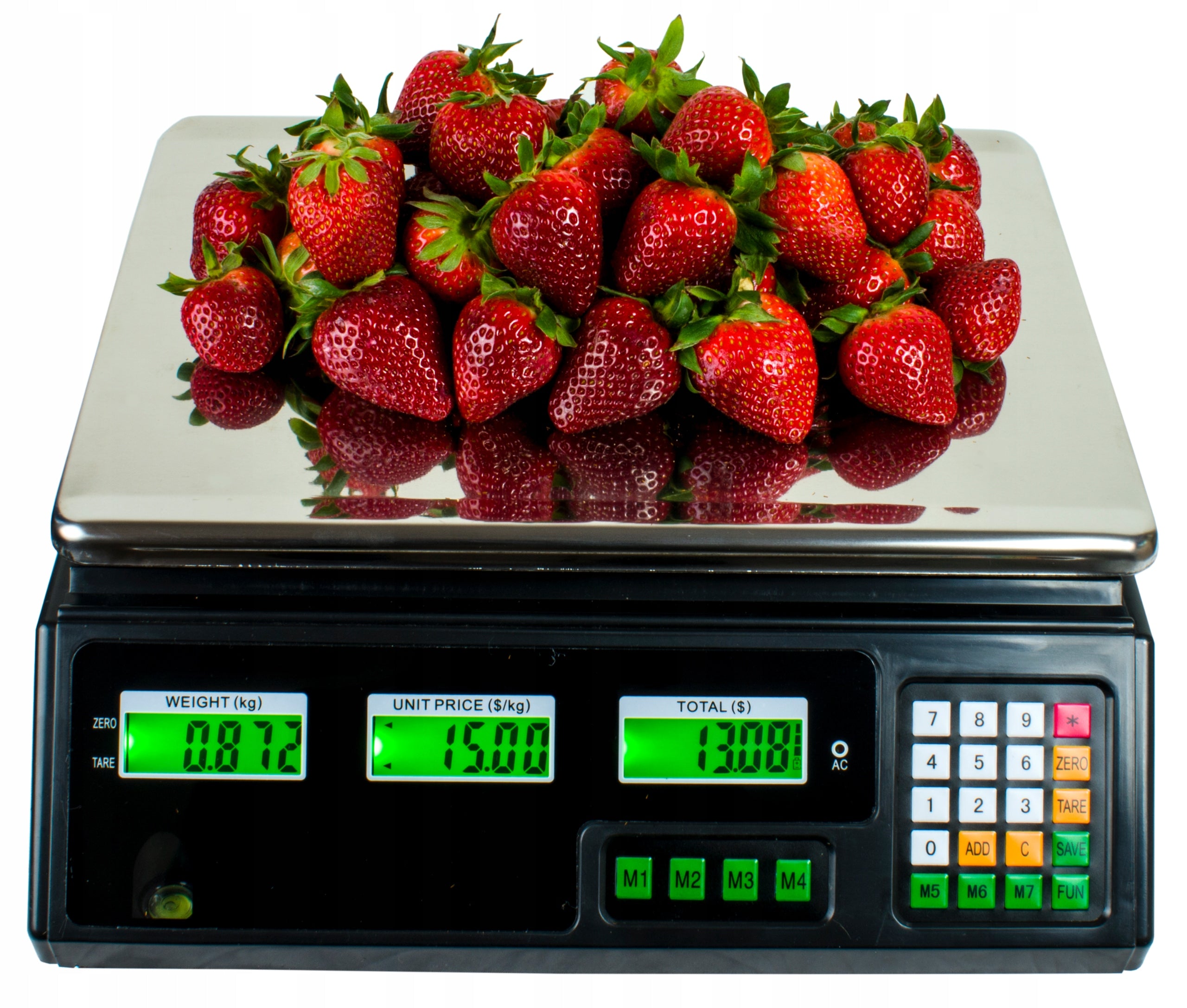 ELECTRONIC CALCULATION SHOP SCALE 40kg/2g FOR STRAWBERRIES FRUIT VEGETABLES Brand Bielskie Wagi