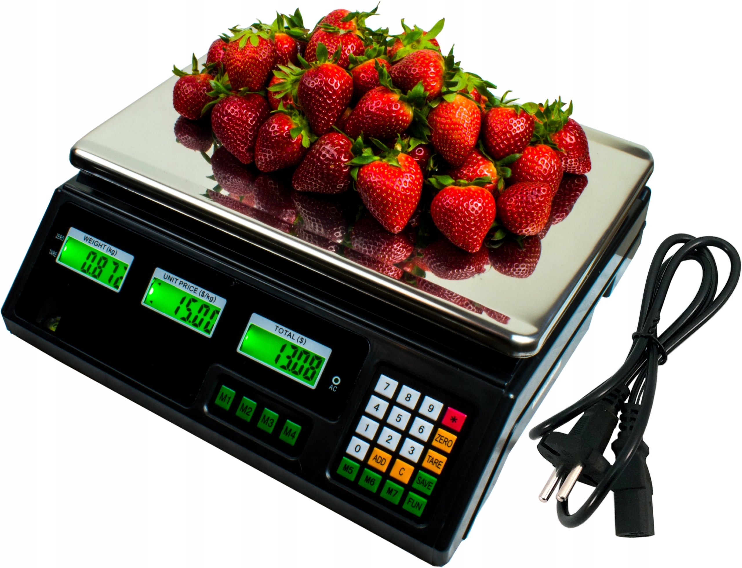 ELECTRONIC CALCULATION SHOP SCALE 40kg/2g FOR STRAWBERRIES FRUIT VEGETABLES