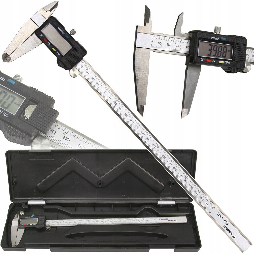 ELECTRONIC CALIPER 300 MM STAINLESS STEEL WITH LCD DISPLAY SOLID