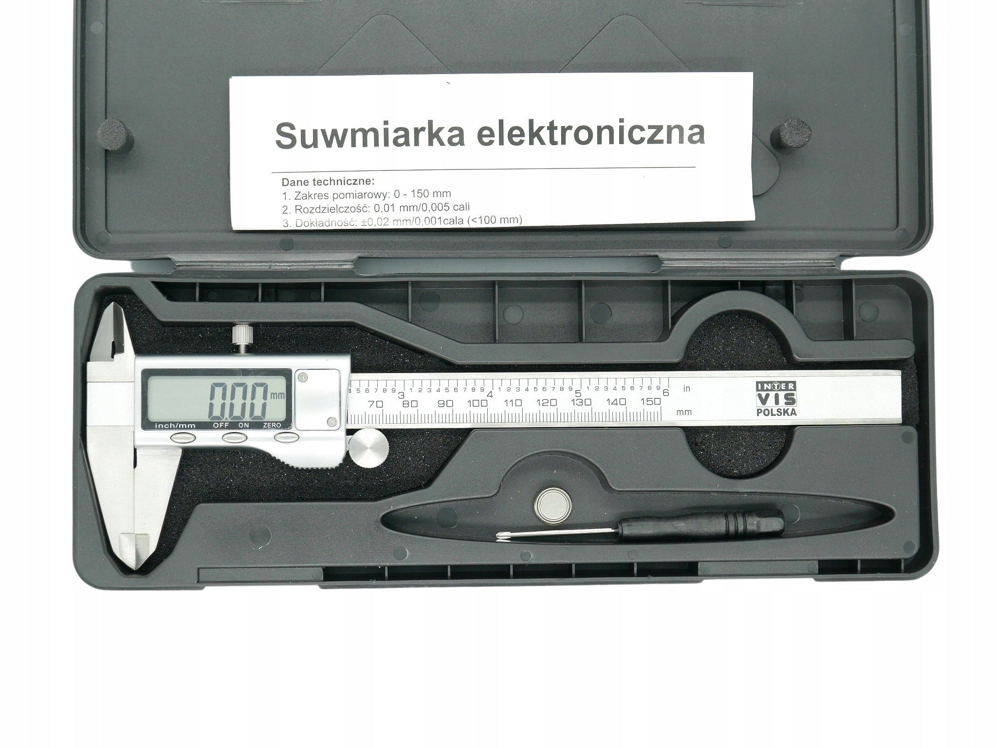 ELECTRONIC CALIPER METAL HOUSING L150 Packaging status original