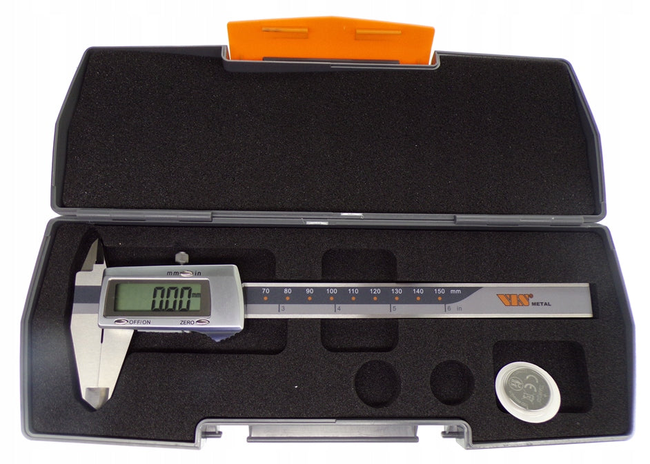ELECTRONIC DIGITAL CALIPER VIS 150mm 0-150mm 0,01mm METAL HOUSING Manufacturer code L150 VIS METAL
