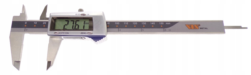 ELECTRONIC DIGITAL CALIPER VIS 150mm 0-150mm 0,01mm METAL HOUSING Product weight with unit packaging 0.5 kg