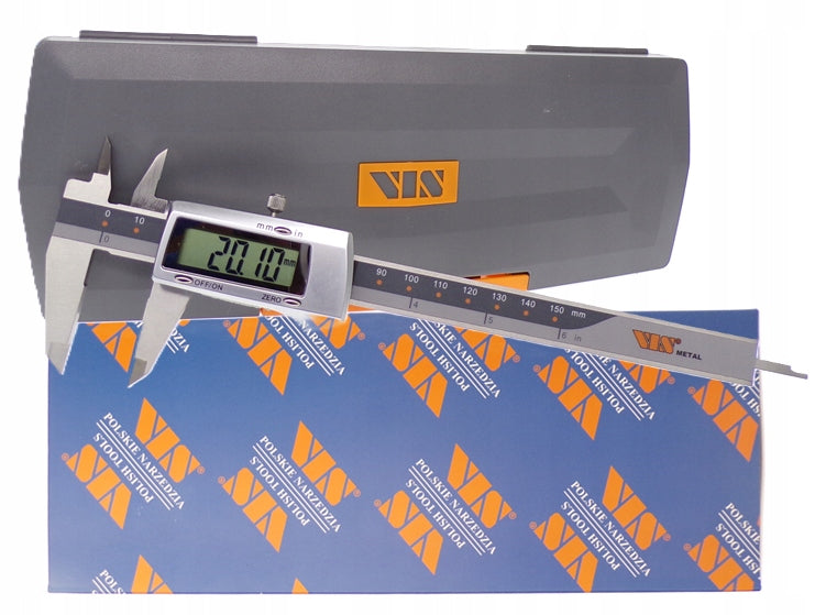 ELECTRONIC DIGITAL CALIPER VIS 150mm 0-150mm 0,01mm METAL HOUSING