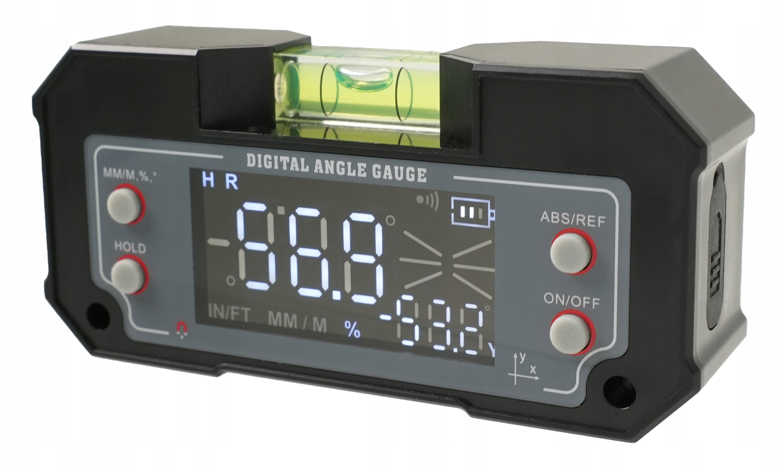 ELECTRONIC DIGITAL LEVEL 4x90° MAGNETIC WITH PROTRACTOR PROTESTER