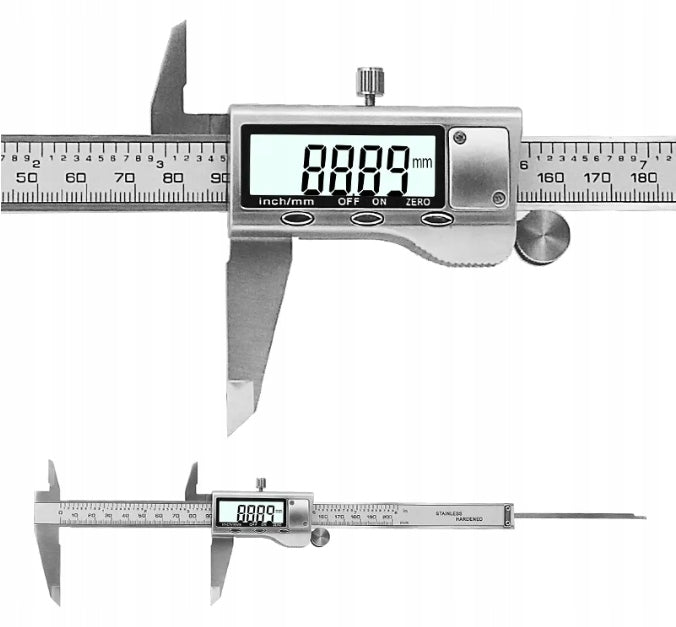 ELECTRONIC DIGITAL METAL CALIPER 200mm Batteries included yes