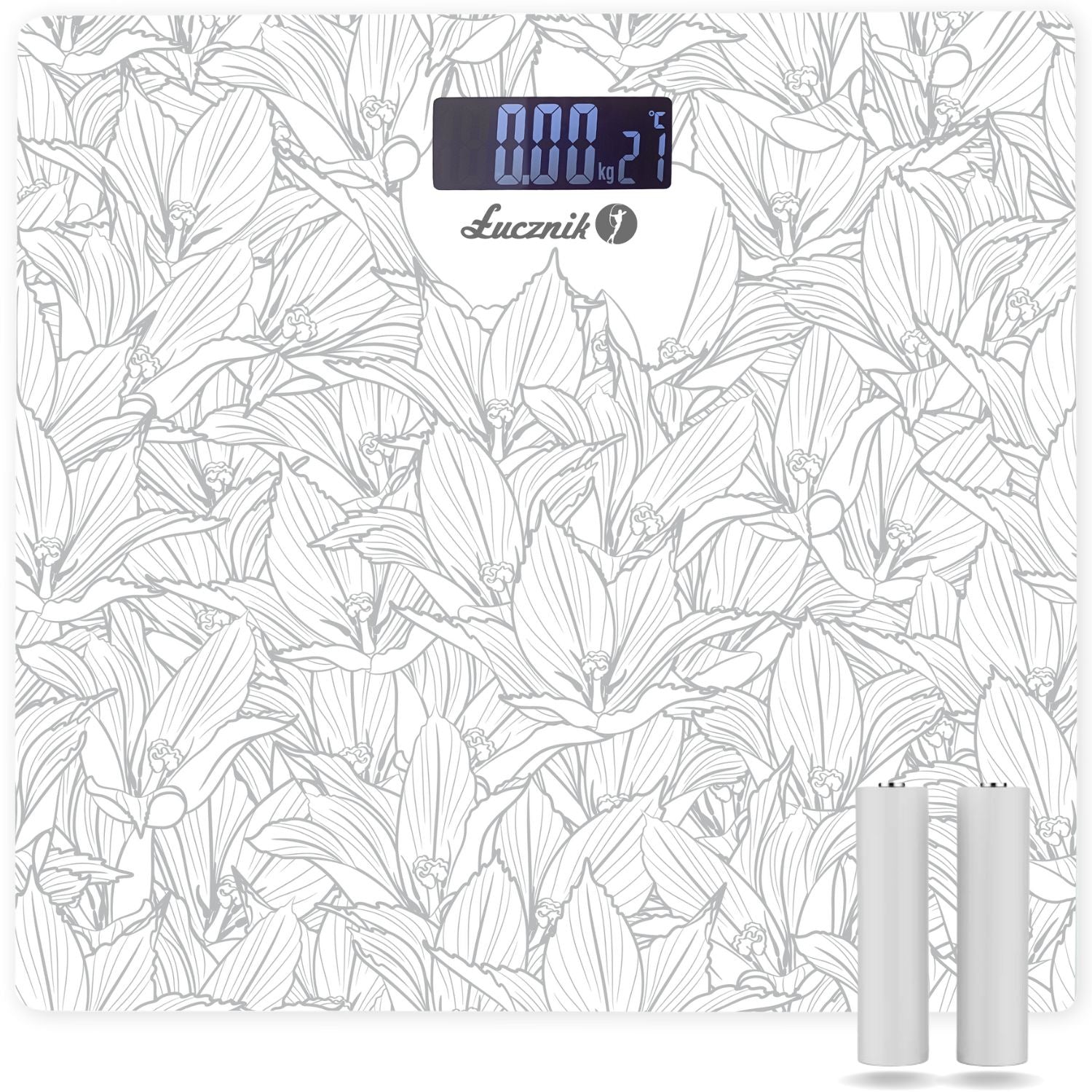 ELECTRONIC GLASS BATHROOM SCALE 150 KG LCD ŁUCZNIK BS-973 W16