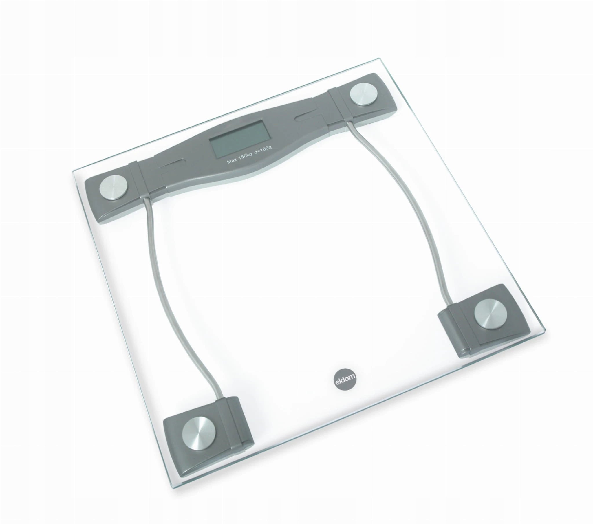 ELECTRONIC GLASS BATHROOM SCALE up to 150KG LCD GWO100N Eldom