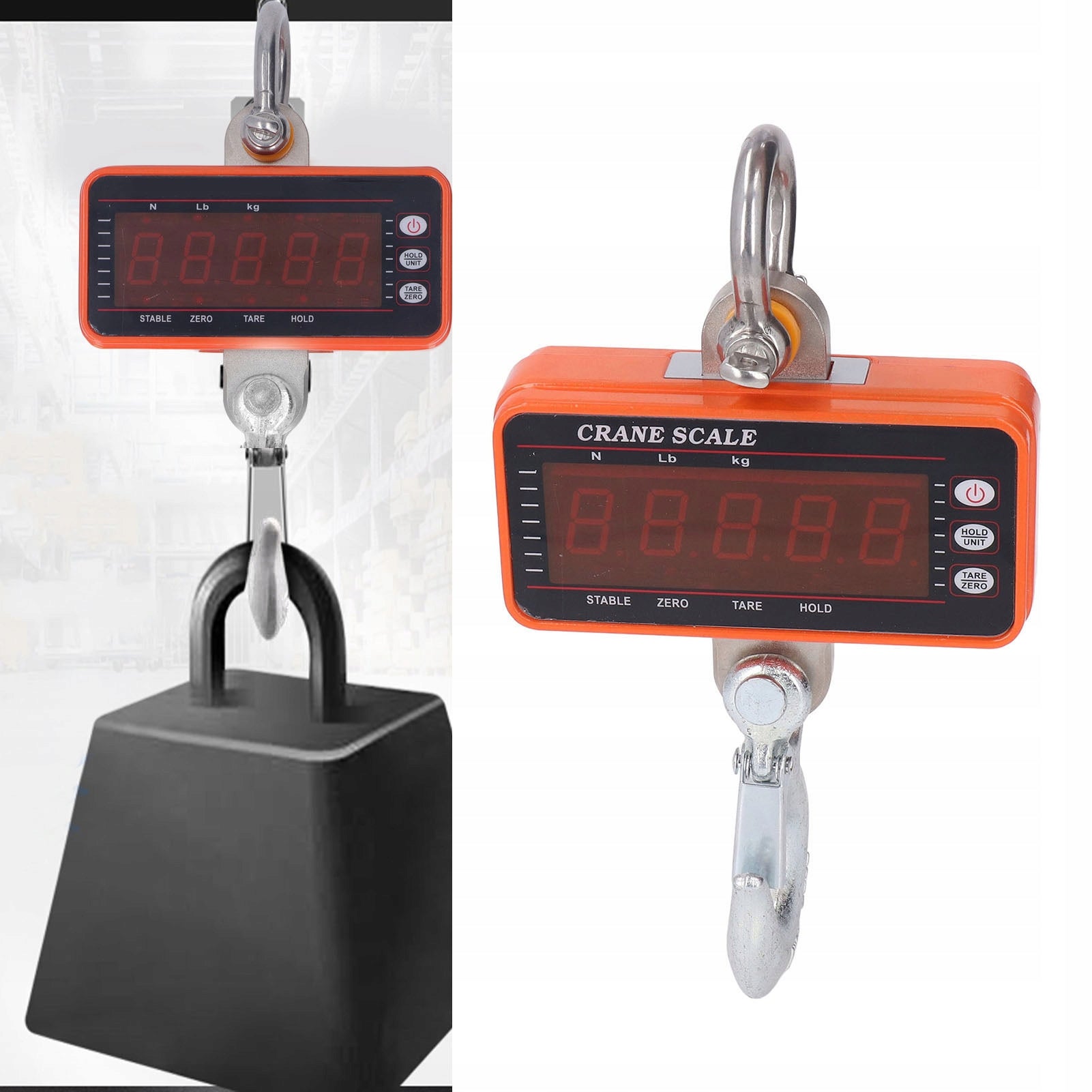 ELECTRONIC HANGING CRANE HOOK SCALE 1500KG SUSPENDED STORAGE Brand no brand