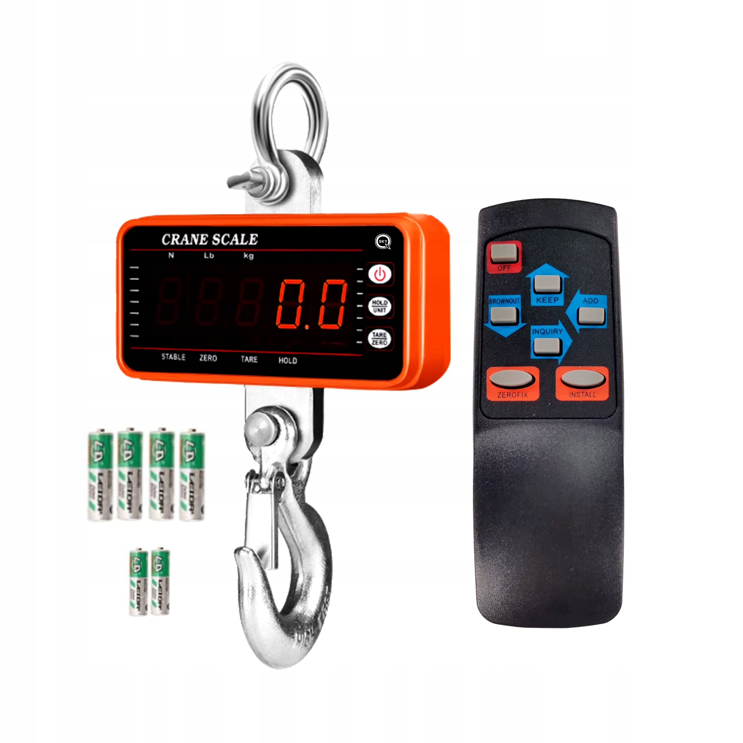 ELECTRONIC HANGING CRANE HOOK SCALE 1500KG SUSPENDED STORAGE Brand no brand