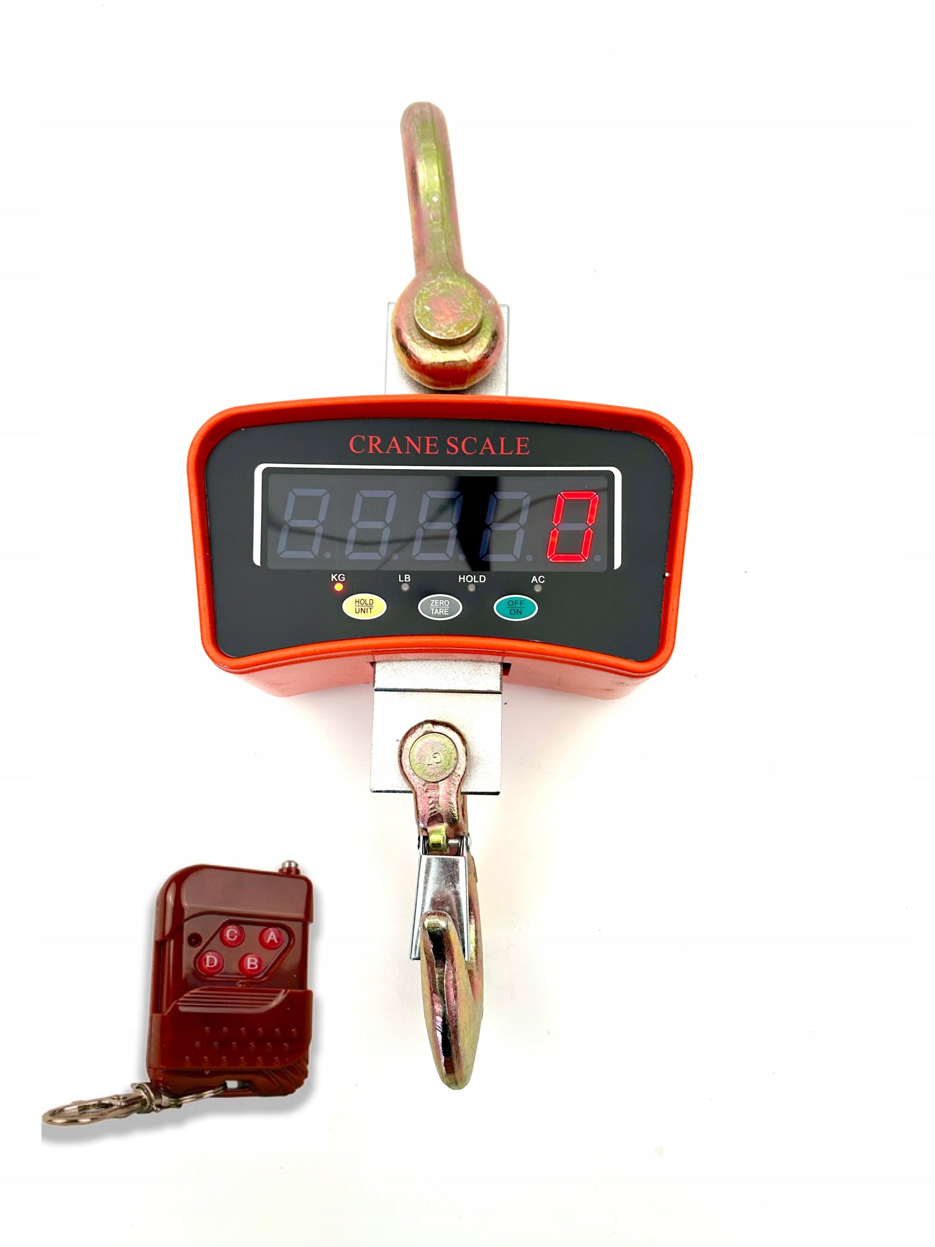 ELECTRONIC HANGING CRANE HOOK SCALE 3000KG SUSPENDED STORAGE 3T