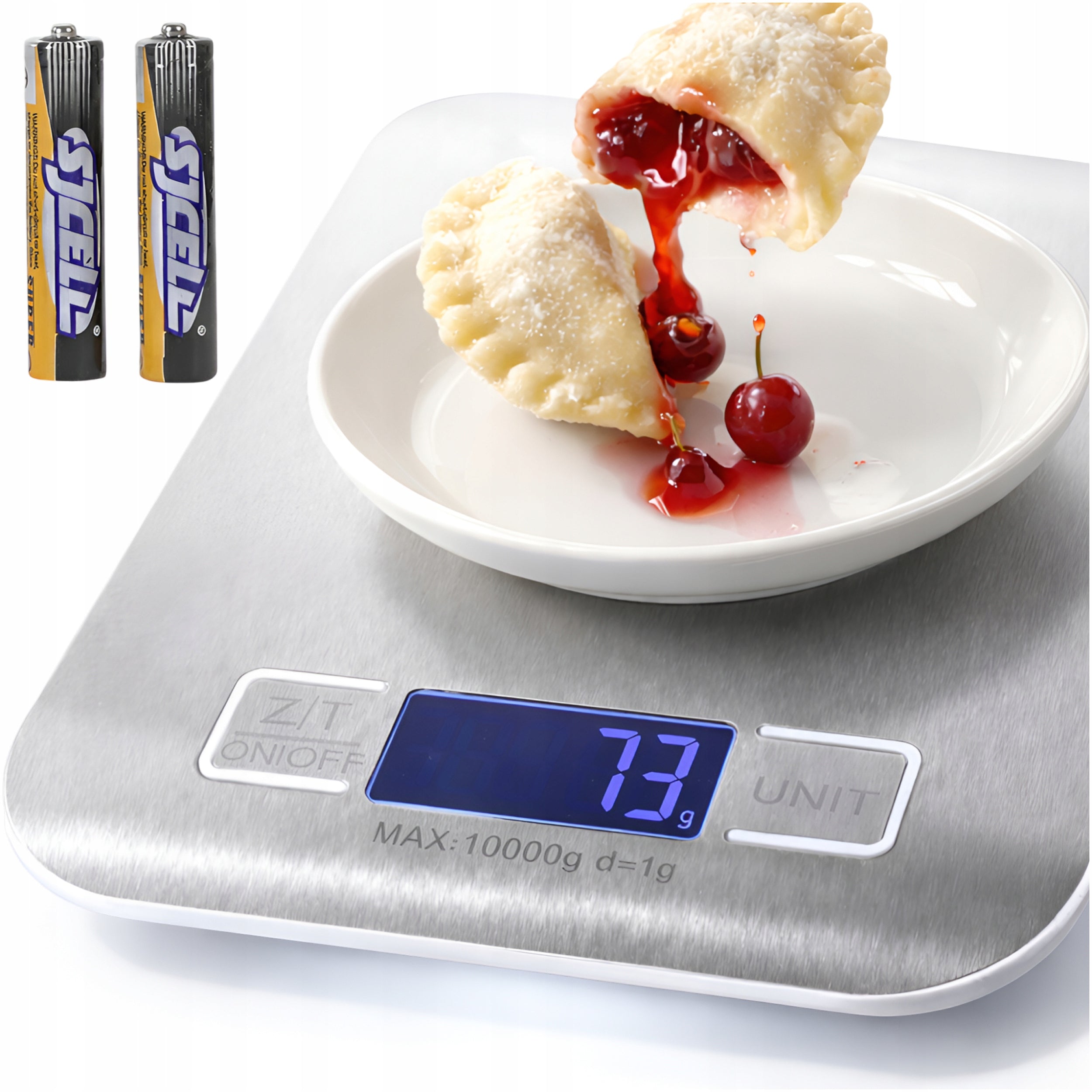 ELECTRONIC KITCHEN SCALE 10KG 1G PRECISION LCD TARA BATTERY OPERATED Packaging status original