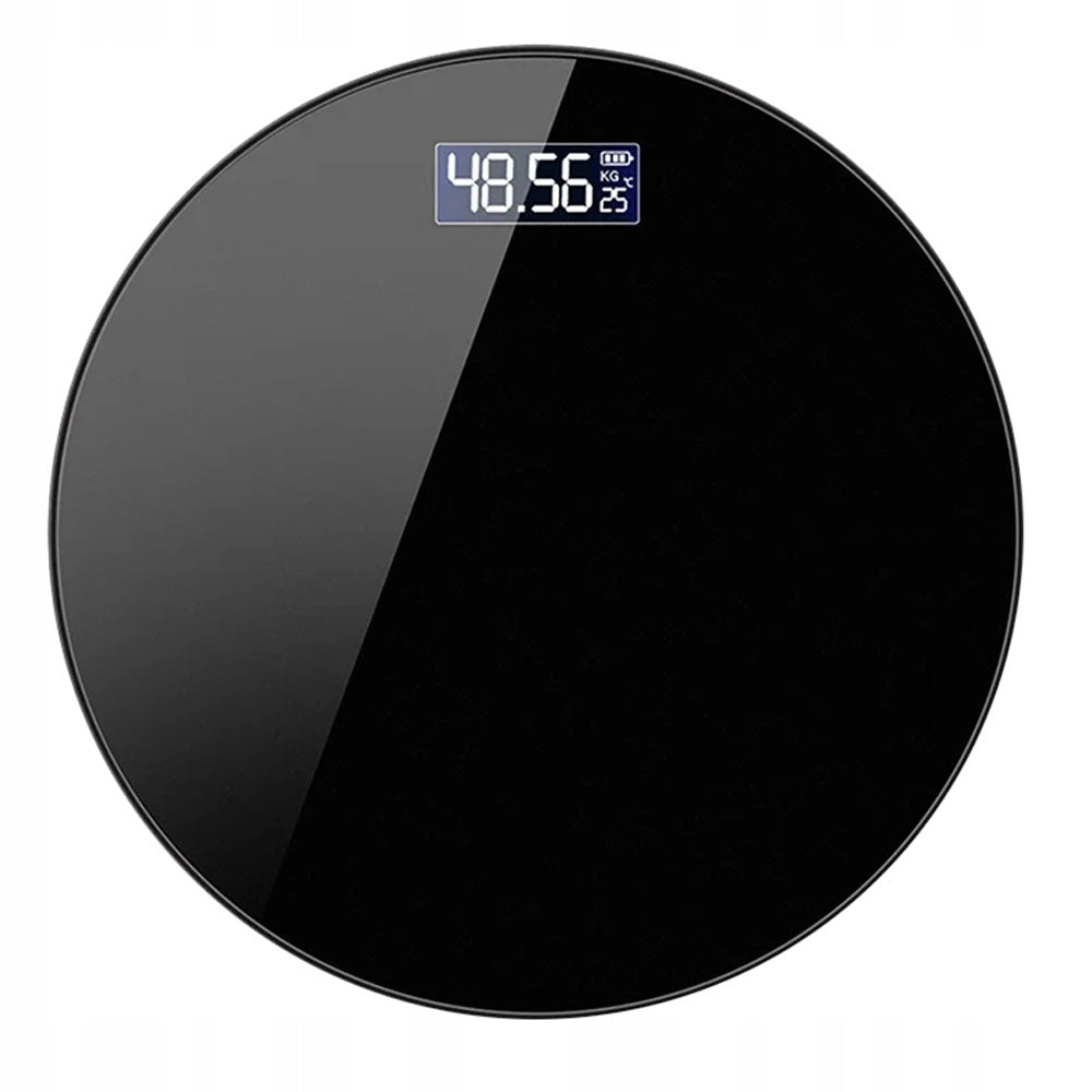 ELECTRONIC LED BATHROOM SCALE WITH AUTOMATIC SWITCHING ON 180KG BLACK