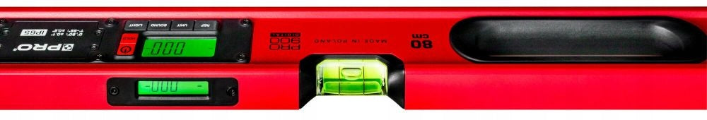 ELECTRONIC LEVEL IP65, PRO900 DIGITAL 120 CM RED (WITH COVER) Batteries included yes