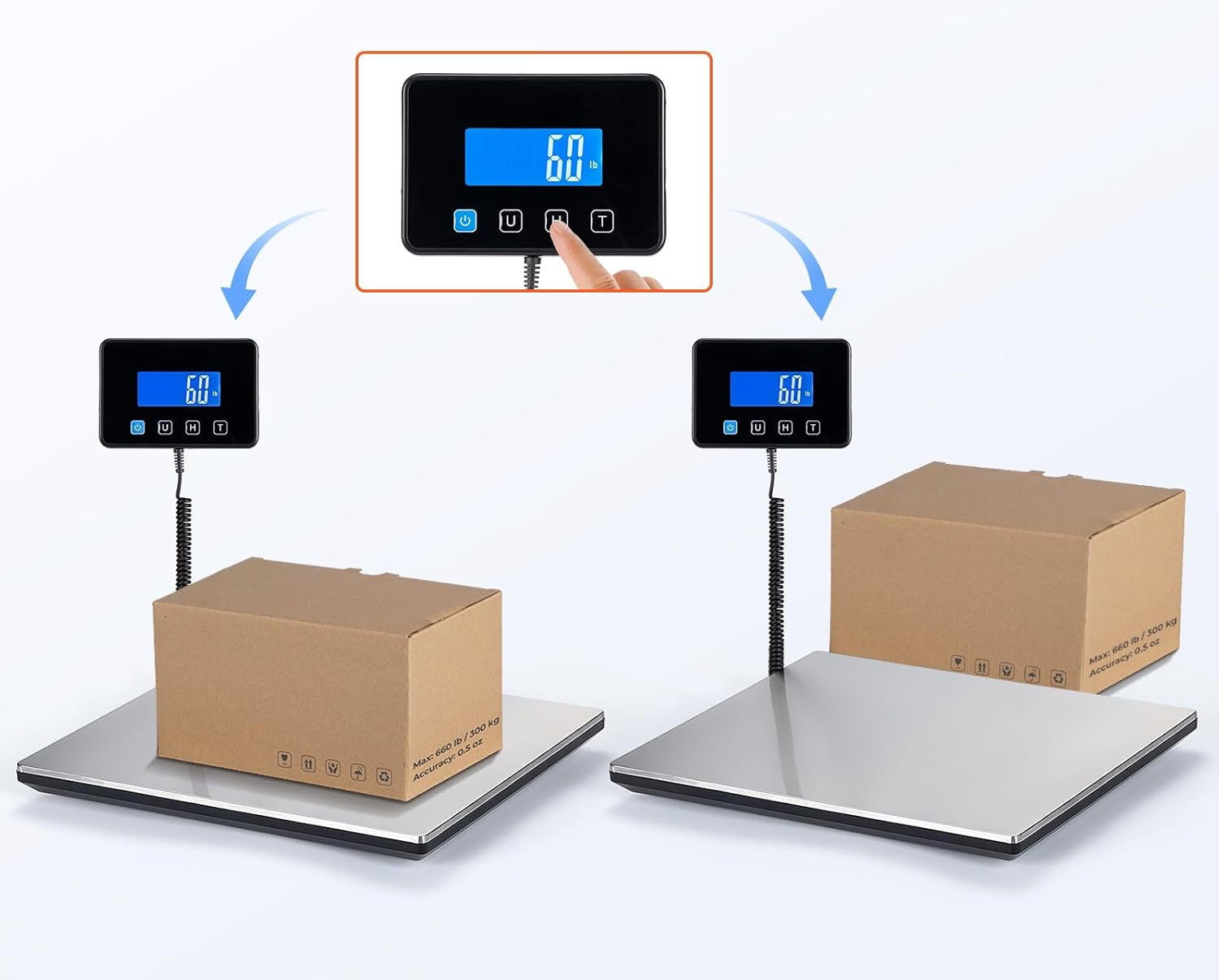 ELECTRONIC MAIL SCALE FOR PARCELS BATTERY LCD 200KG Manufacturer code 5905399714475