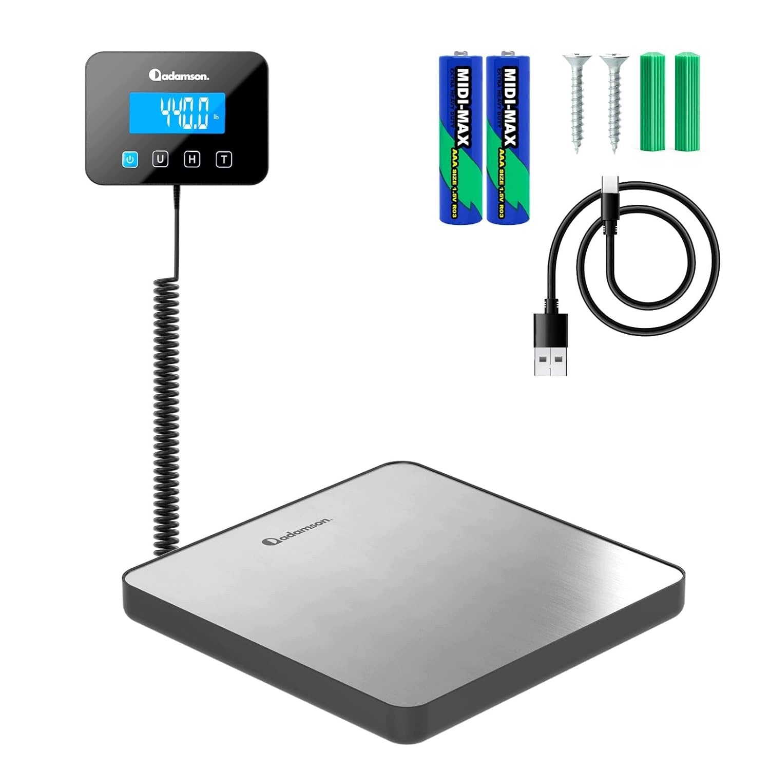 ELECTRONIC PARCEL SCALE 200 KG DIGITAL TARA HOLD USB