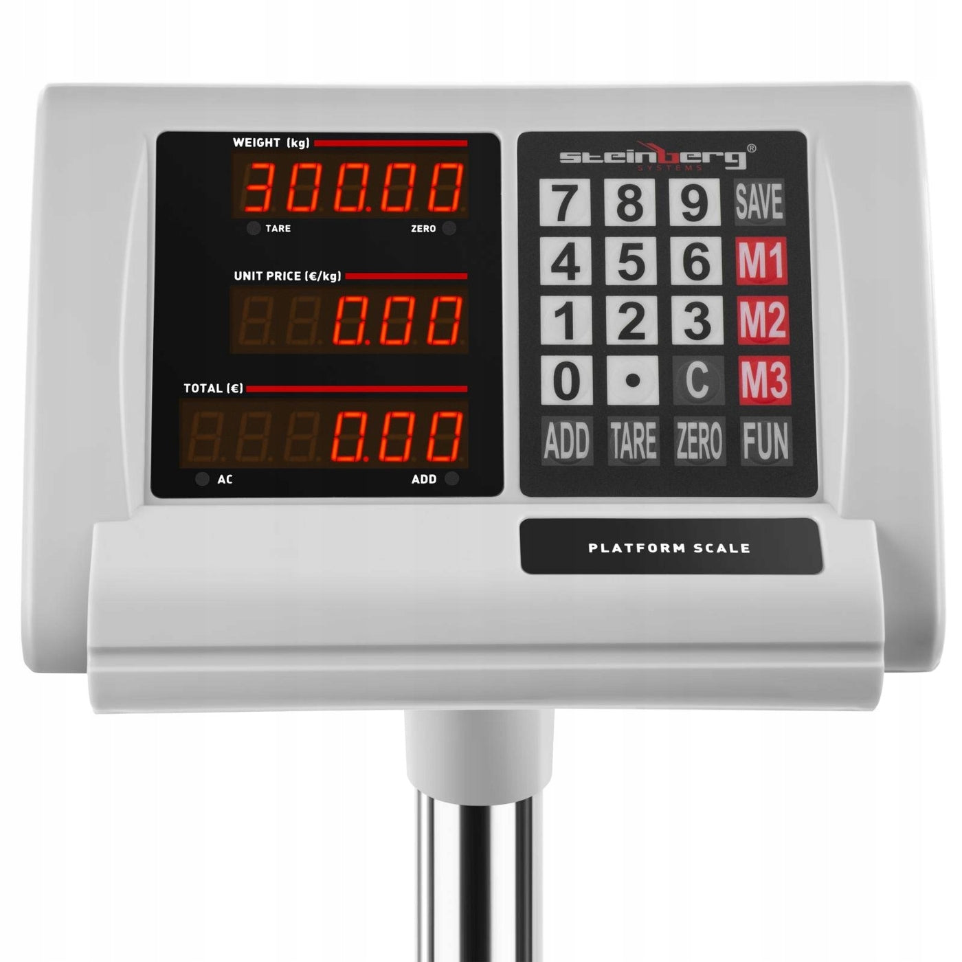 ELECTRONIC PLATFORM SCALE DIGITAL PACKAGE AKU/230V 45x60cm 300kg/50g Packaging status original