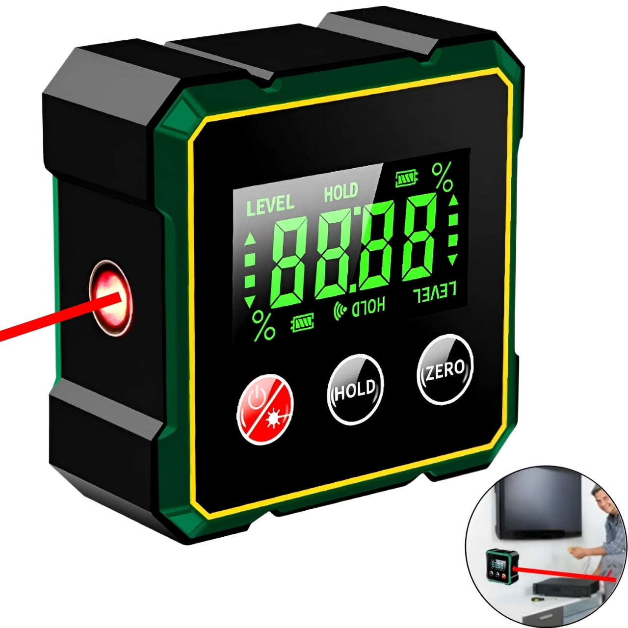 ELECTRONIC PROTRACTOR LASER RANGEFINDER MAGNETIC PROTRACTOR